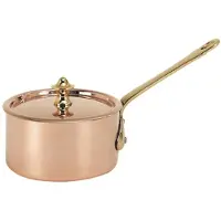 De Buyer koppargryta med lock 9 cm