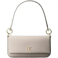 Calvin Klein Axelremsväska ljusbeige / guld
