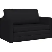 vidaXL Soffsäng Svart 124 x 71 x 78 cm Konstläder