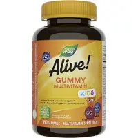 Nature'S Way , Alive! Barn, Komplett multivitamin, Kirs, Apelsin & Grap, 60 Gummies