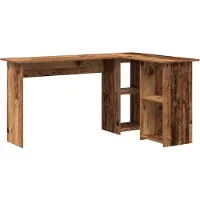 vidaXL Skrivbord Gammalt trä 142 x 102 x 73 cm Konstruerat trä
