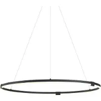 QAZQA Design Hänglampa Svart 120cm Inkl. LED 3-Stegs Dimbar - Anello