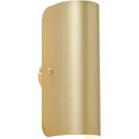 QAZQA Modern vägglampa guld 2-ljus - Gotthard