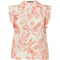 Comma Blus rosa / vit
