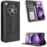 Mtp Products Oppo Find X8s+ Retro Plånboksfodral med Magnetstängning - Svart