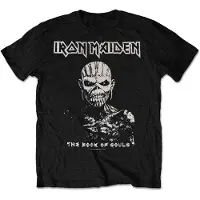 Ginza.se Iron Maiden: Unisex T-Shirt/The Book of Souls White Contrast (Black) (Large)