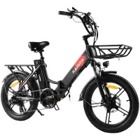 KAISDA K201 Mountain Electric Bike For Adult 36V20.8AH Battery 350W Motor Electic Bicycle 20 Inch Off-Road Tires Urban commuting Folding e-Bike svart