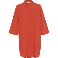 Kaffe Blus orangeröd