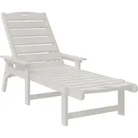 vidaXL Solstol Vit 73.5 x 92 x 90cm HDPE