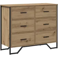 vidaXL Kommode med låda 2 pcs Artisan Ek 91 x 35,5 x 74,5 cm