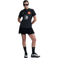 Nike Holland Tränings T-Shirt Dri-FIT Academy Pro Pre Match Women's EURO 2025 - Svart/Vit Dam - , storlek Small