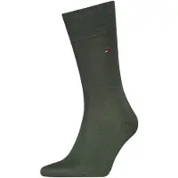 Tommy Hilfiger 1 Pack Wool Blend Flag Embroidery Socks