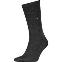 Tommy Hilfiger 1 Pack Wool Blend Flag Embroidery Socks