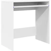 vidaXL Skrivbord med låda Vit 77.5 x 43 x 79 cm Konstruerat trä