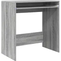 vidaXL Skrivbord med låda Grå Sonoma 77.5 x 43 x 79 cm Konstruerat trä