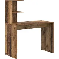 vidaXL Skrivbord Gammalt trä 102 x 50 x 124 cm Konstruerat trä
