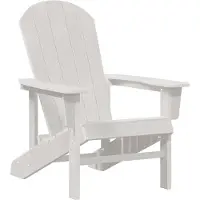 vidaXL Adirondack-stol Vit 82 x 74 x 92 cm HDPE 42006621