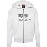 Alpha industries Sweatjacka grå / ljusgrå