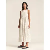 St MRLO Klänning 'REMI TIERED DRESS' kräm / svart
