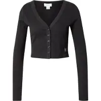 Calvin Klein Cropped Ribbed Cotton Cardigan