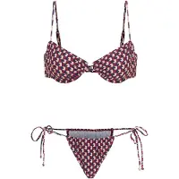LASCANA Bikini ecru / marinblå / bordeaux