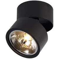 QAZQA Modern spotlight svart rund justerbar - Go Nine