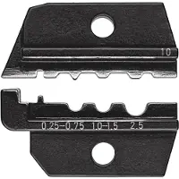 Knipex 97 49 10 Crimpinsats Oisolerad krympkabelsko, Oisolerad krymphylsa, Oisolerad strömkontakt 0.75 till 2.5 mm² Passar märke 97 43 200, 97 43 E, 97
