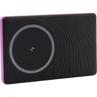 RealPower Powerbank 5.000 mAh Power Delivery, Qi Wireless Charging, MagSafe USB-C kontakt (Power Delivery) Ganmmalrosa