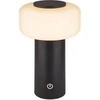 Briloner LED-bordslampa med batteri, Juna, antracit, IP44, dimbar, 20 cm dimbar, Svart, Syntetmaterial, Modern