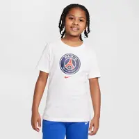 Nike Paris Saint-germain T-shirt Crest - Vit Barn - , storlek L: 147-158 cm