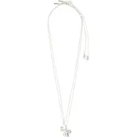 Pilgrim Halsband 'Zhuri' silver / pärlvit