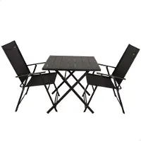 Aktive 61149 Table+2 Armchairs Fällbart Utomhusset