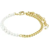 Pilgrim Armband 'Relando' guld / pärlvit
