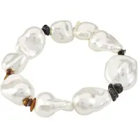 Pilgrim Armband 'Rhythm' brun / svart / vit