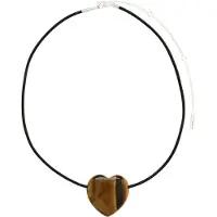 Pilgrim Halsband 'Stay' brun / svart / silver
