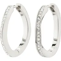 Pilgrim True Hoop Earrings Silver-Plated