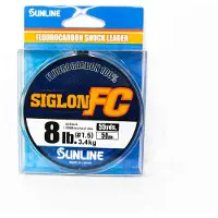 Sunline Fluorocarbon Leader Siglon FC 100 % 50m 8lb Diameter 0,225 mm (8272) ren