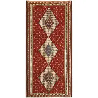 Rezas Kelim Seneh orientalisk matta 136 x 286 cm