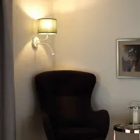 Duolla Vägglampa Roller , Grön, Sovrum, Textil / tyger / siden, Vägglampa, vägglampa inomhus
