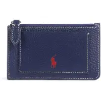 Ralph Lauren för kvinnor. 427949872004 Korthållare i läder Polo Play marinblå (OSFA), Svart, Casual, Hud