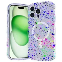 Mtp Products iPhone 16 Pro Wave-Edge Laser Glitter MagSafe-Skal - Stjärna