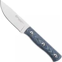 Maserin 915/MCJ Path, Stonewashed M390, Denim Jeans Micarta, fixed knife, Igor Bortolussi design