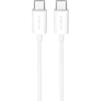Puro TPE 25W USB-C - USB-C 3m kabel - Vit