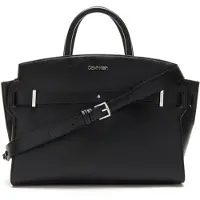 Calvin Klein Damernas Svarta Polyurethan Väska
