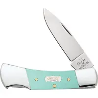 Case Knives Case Lockback 18106 Smooth Seafoam Green G10 101225L SS, pocket knife
