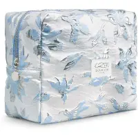 Ginza.se Karen - Toiletry Bag - Blå/hvid brokade