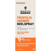 BEE&YOU , Propolis Ginger Hals Spray, 1 fl oz (30 ml)