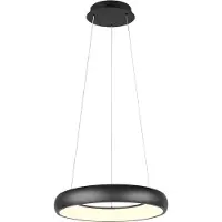 TRIO Lighting Pendellampa Cardona, dimbar, Svart, Vardagsrum / matsal, Metall, Modern