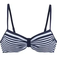 LASCANA Bikiniöverdel marinblå / vit