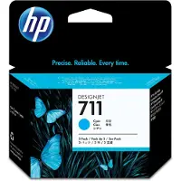 HP Bläck 711 Original Trepack Cyan CZ134A
